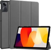 Case2go - Tablet hoes geschikt voor Xiaomi Redmi SE (2023) - Tri-fold Case - Auto/Wake functie - Grijs