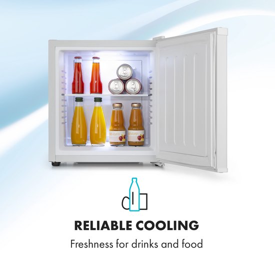 Klarstein Mini-koelkast voor kamer, 13L mini-koelkast voor drankjes & cosmetica, Kleine minibar, Koelkast klein & stil, Verstelbaar schap, Kleine skincare-koelkast 5-15°C van Klarstein — afbeelding 3