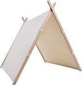 Sunny Como Speeltent Crème– Wigwam Tipi Tent voor kinderen - Stokken FSC hout - 123x106x107cm