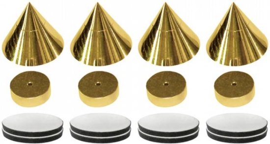 Dynavox Spikes 4 delig - Goud