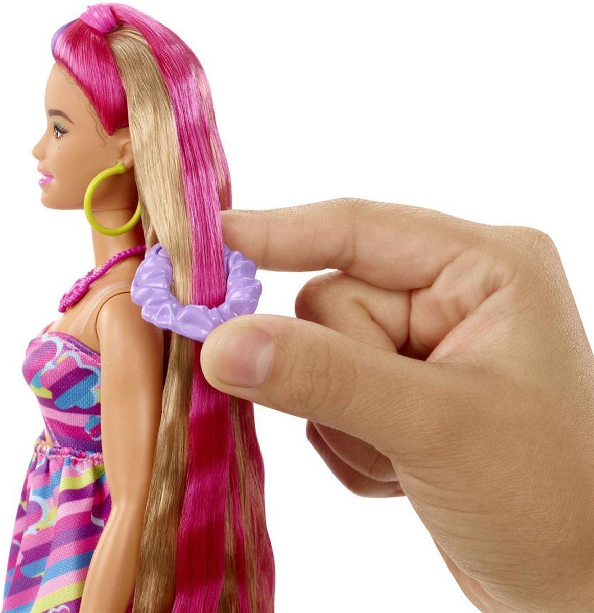 Barbie Poupée Ultra Chevelure Thème Fleurs (21,6 cm), avec Cheveux