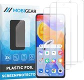 Mobigear Screenprotector geschikt voor Xiaomi Redmi Note 11 Pro 4G | Mobigear Screenprotector Folie - Case Friendly (3-Pack)