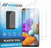 Mobigear Screenprotector geschikt voor Samsung Galaxy A21s | Mobigear Screenprotector Folie - Case Friendly (3-Pack)