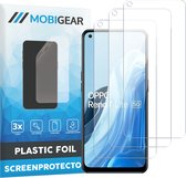 Mobigear Screenprotector geschikt voor OPPO Reno 7 Lite | Mobigear Screenprotector Folie - Case Friendly (3-Pack)