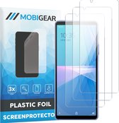Mobigear Screenprotector geschikt voor Sony Xperia 10 III | Mobigear Screenprotector Folie - Case Friendly (3-Pack)
