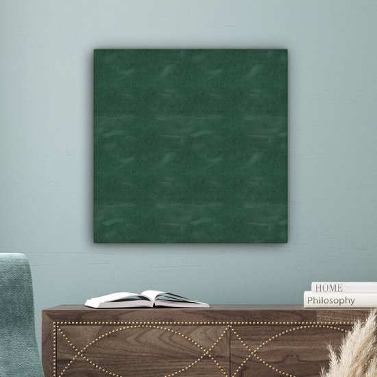 Canvas Schilderij Leer - Structuur - Dieren - 50x50 cm - Wanddecoratie