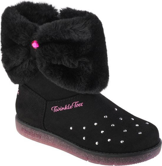 Skechers Glitzy Glam - Cozy Cuddlers 314851L-BLK, voor meisje, Zwart, Laarzen,Sneeuw laarzen, maat: 32