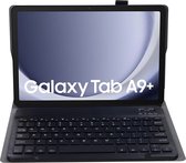 Case2go - Bluetooth Toetsenbordcase voor Samsung Galaxy Tab A9 Plus (2023) - QWERTY Keyboard case - Zwart