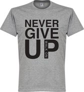 Never Give Up Liverpool T-shirt - Grijs - 4XL