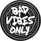 Attitude Holland Patch Bad Vibes Only Zwart