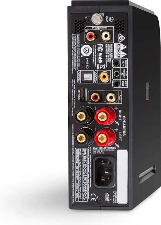 NAD D 3020 audio versterker 2.1 kanalen Thuis Bedraad Zwart - NAD