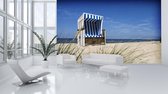 Beach Roofed Beach Chair Sea Photo Wallcovering
