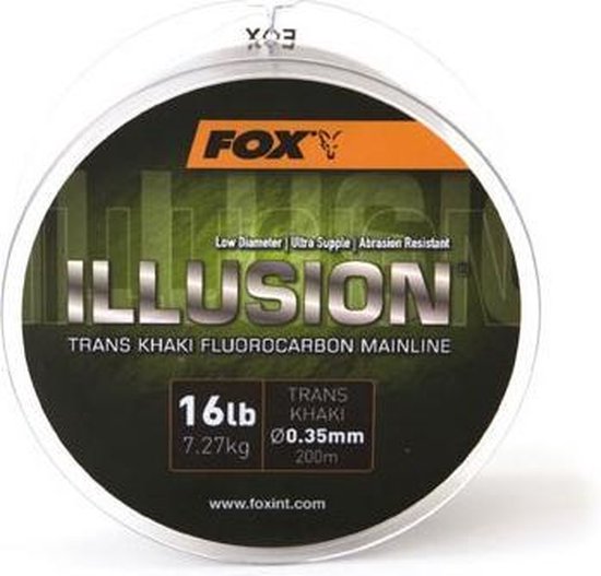 Fox Illusion Soft Mainline 0.35mm 16lb Trans Khaki 600m van Fox — afbeelding 2