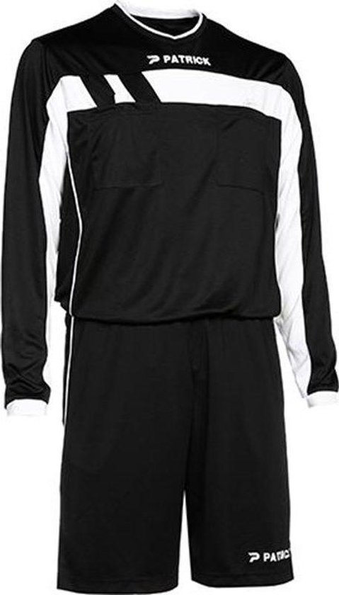 Referee suit ls black/white maat xl