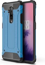 Armor Hybrid Back Cover - OnePlus 7T Pro Hoesje - Lichtblauw