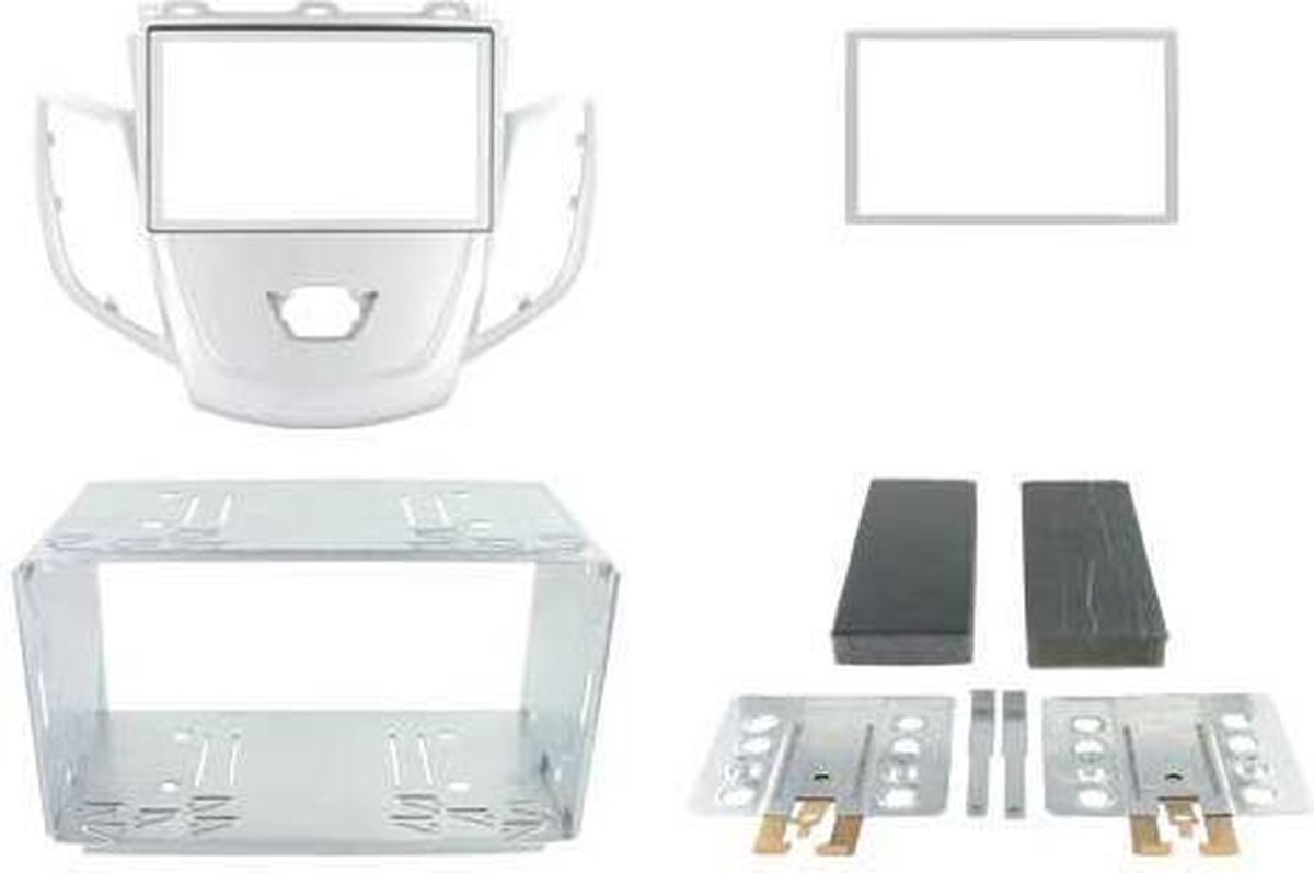 2-DIN FRAME Fiesta 2009-> Zonder Display Zilver