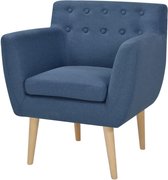 Fauteuil stof blauw