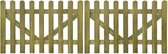 Poort 2 st 300x100 cm FSC geïmpregneerd hout