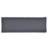 Rugkussen -  Gestoffeerd grijs - 120x40x10 cm