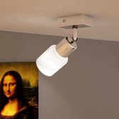 Plafondlamp glazen cilinder kap incl. LED lamp