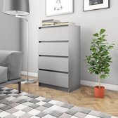 Dressoir 70x40x97 cm spaanplaat grijs