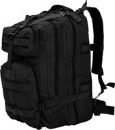 Rugzak legerstijl 50 L zwart