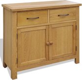 Dressoir 90x33,5x83 cm massief eikenhout