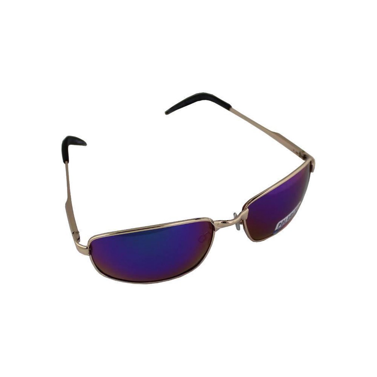 Visionmania Zonnebril Heren Rechthoekig Goud/Blauw/Paars