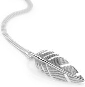 Zilveren hanger Feather