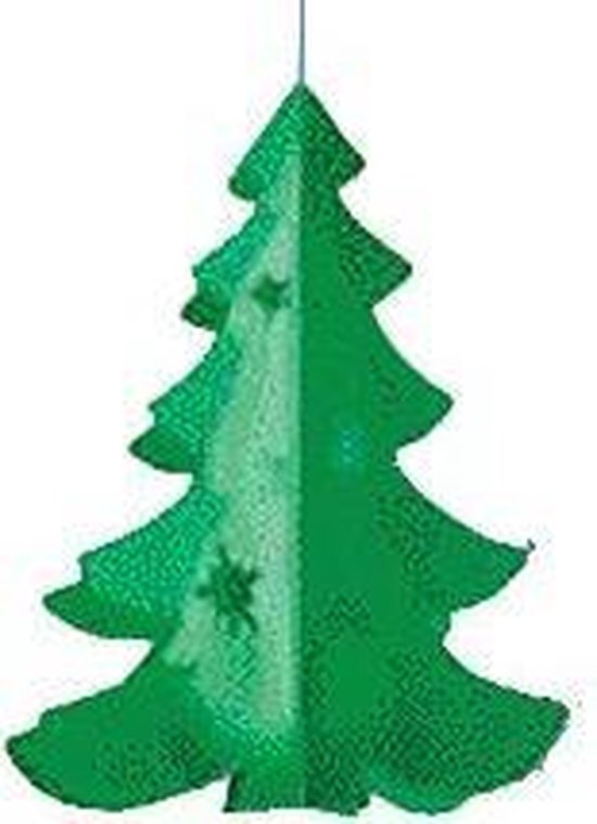 Hangdecoratie kerstboom 50 cm bol