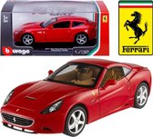 Bburago  FERRARI CALIFORNIA RACE & PLAY rood schaalmodel 1:32