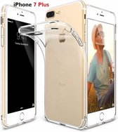 Ntech - Liquid Skin Veer licht Thin rubber cover voor Apple iPhone 7 Plus  2016 –  Ultra Clear Soft Flexible Gel TPU Transparent Skin Scratch-Proof Bumper Cases