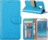 Hoesje voor Samsung Galaxy j2 Pro (2018) portemonnee hoesje / met opbergvakjes Blauw