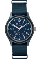 Timex Aluminum TW2R37300 Horloge - Nylon - Blauw - Ø 40 mm
