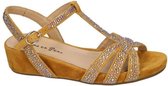 Alma En Pena -Dames -  geel mosterd - sandalen - maat 39