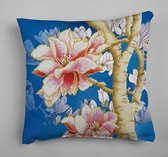 Diamond Painting Volwassenen - Ronde Steentjes - Volledig Pakket - Hobby - Diamond Dotz® - DD16.014 - Magnolias op blauw 2 45 x 45cm