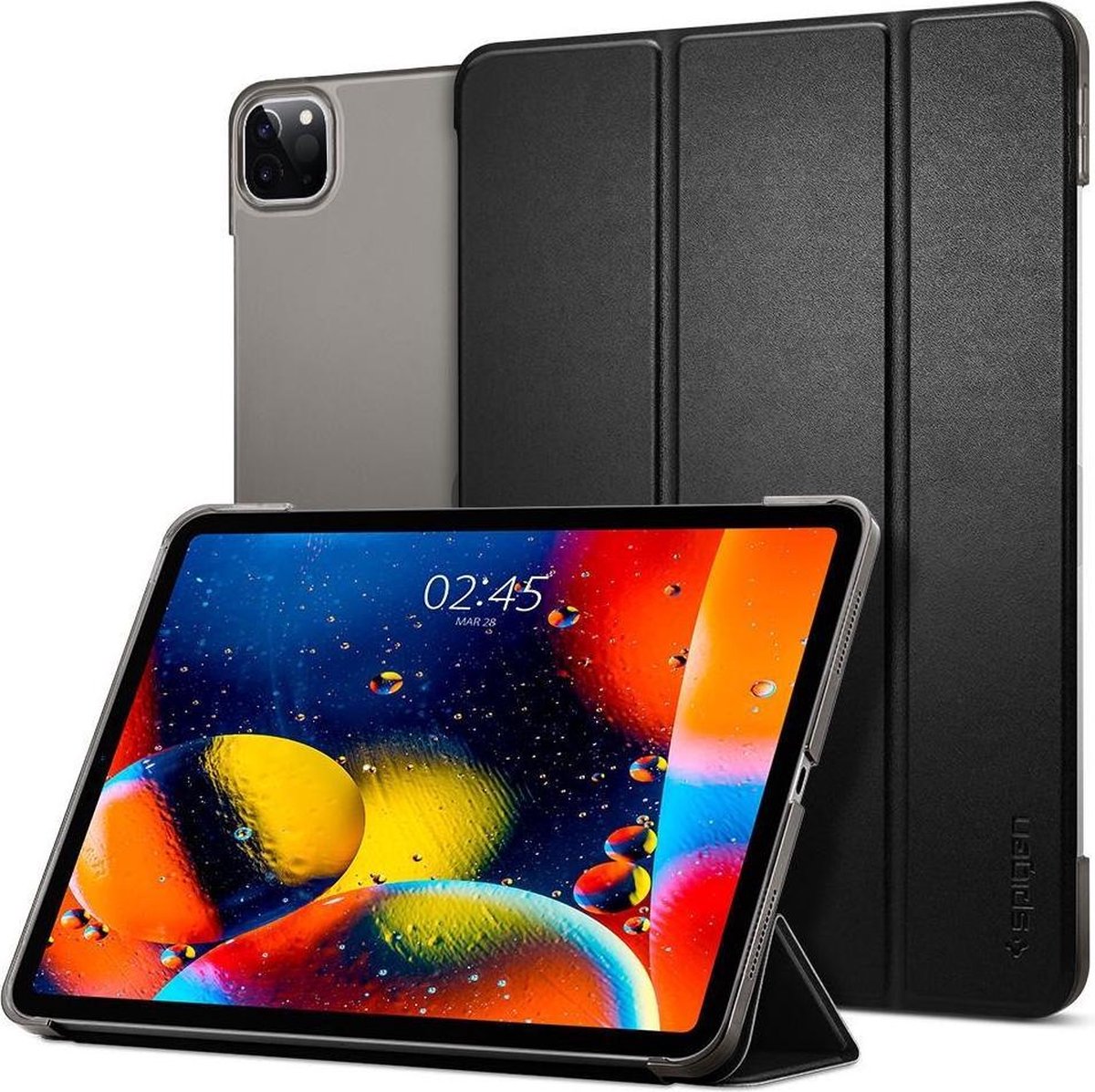 Spigen Smart Fold Hoes met iPad Pro 11 (2018/2020) Zwart