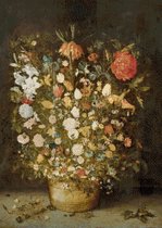 MyHobby Borduurpakket – Stilleven met bloemen (Brueghel) 50×70 cm - Aida stof 5,5 kruisjes/cm (14 count)