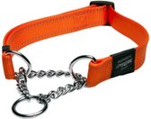 Rogz For Dogs Lumberjack Choker Leiband - Oranje - 25 mm x 43-73 cm