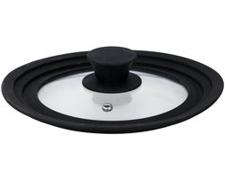alpina Pannendeksel - Met Siliconen Rand - 16/ 18/ 20 CM - Glas