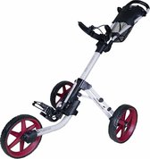 FastFold Mission 5.0 Golftrolley - White Black Burgundy Red