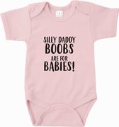 Babyrompertje Silly daddy, boobs are for babies!