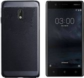Hoesje Mesh Holes voor de Nokia 3 Zwart