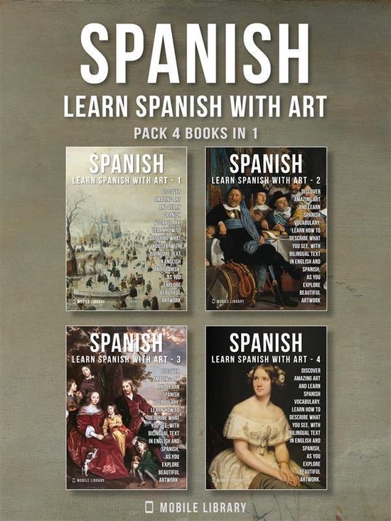 Learn Spanish with Art 5 - Pack 4 Books in 1 - Spanish - Lea ... - cover