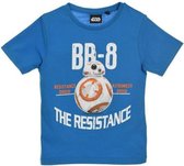 Star Wars - T-shirt - Model "BB-8 The Resistance Droid" - Donkerblauw - 140 cm - 10 jaar - 100% Katoen