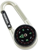 Munkees Karabijnhaak met kompas en thermometer