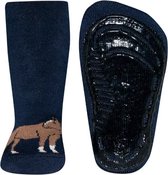 Antislip sokken donkerblauw met paard-29/30