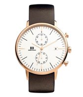 Danish Design IQ17Q975 horloge heren - bruin - edelstaal PVD ros�