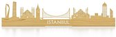 Standing Skyline Istanbul Eikenhout - 60 cm - Woondecoratie design - Decoratie om neer te zetten - WoodWideCities