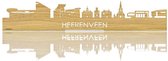 Standing Skyline Heerenveen Eikenhout - 40 cm - Woondecoratie design - Decoratie om neer te zetten - WoodWideCities